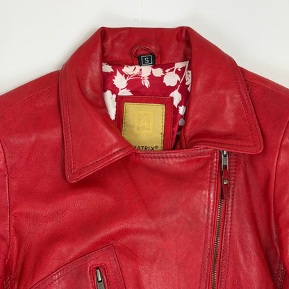 AVIATRIX Asymmetrical Biker Style Leather Jacket