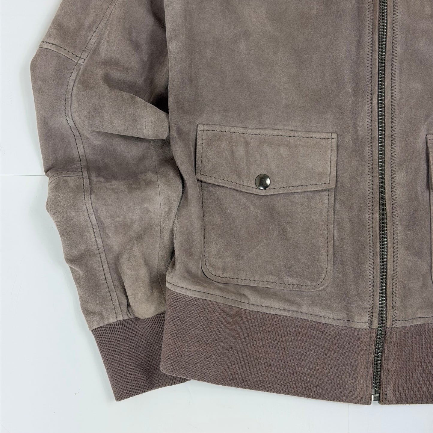 TIMBERLAND Suede Leather Bomber Jacket