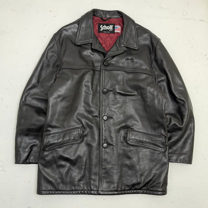 SCHOTT NYC Leather Car Coat