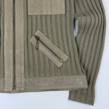 Suede Knit Jacket