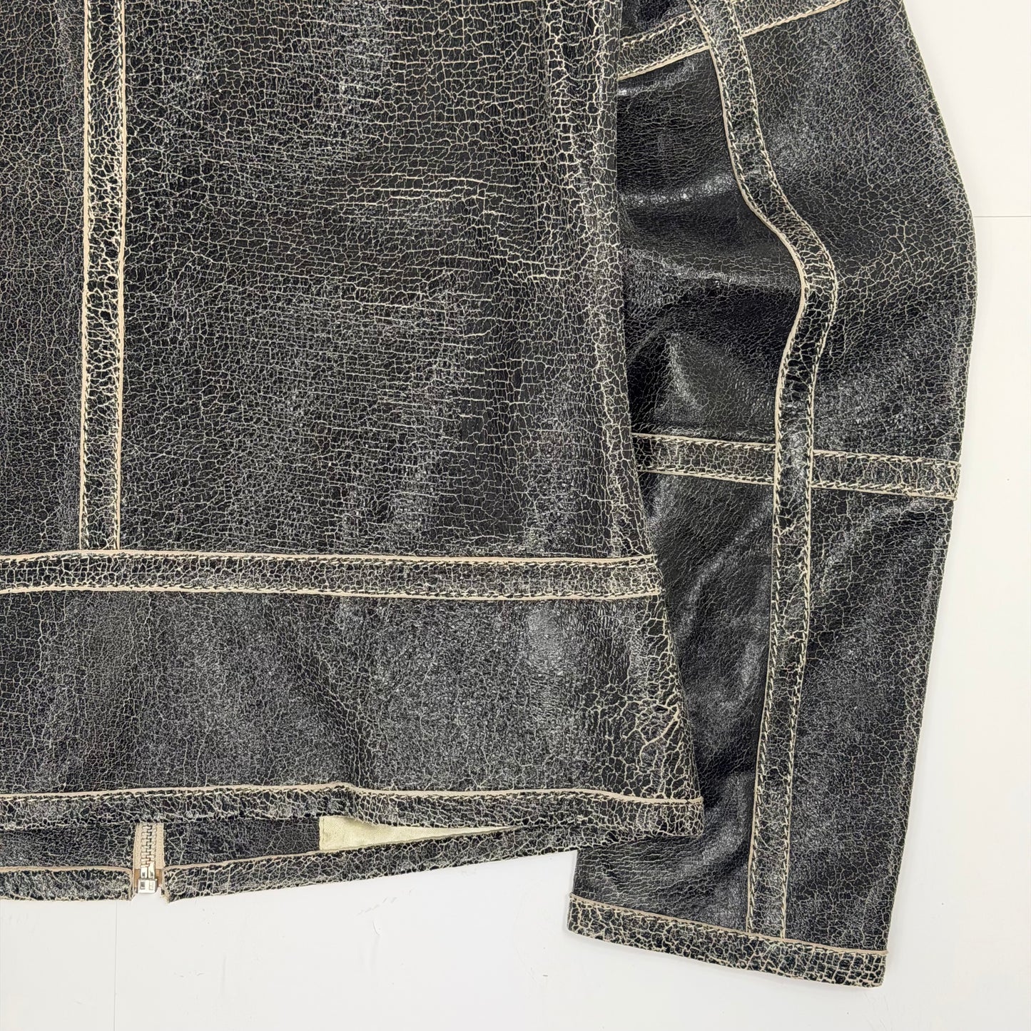HELIUM Cracked Leather Jacket