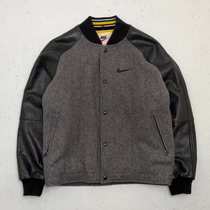 NIKE 1990’s Leather / Wool Letterman Jacket