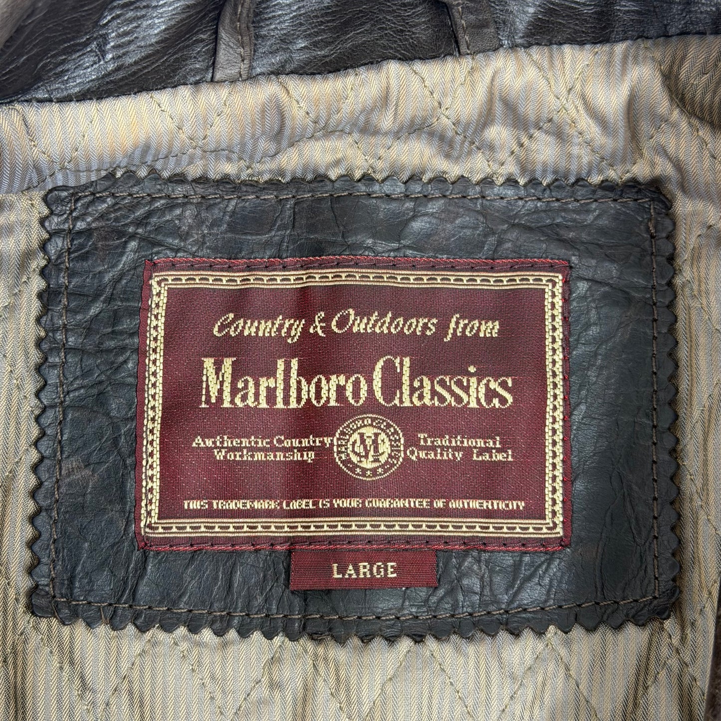 MARLBORO CLASSICS Leather Car Coat