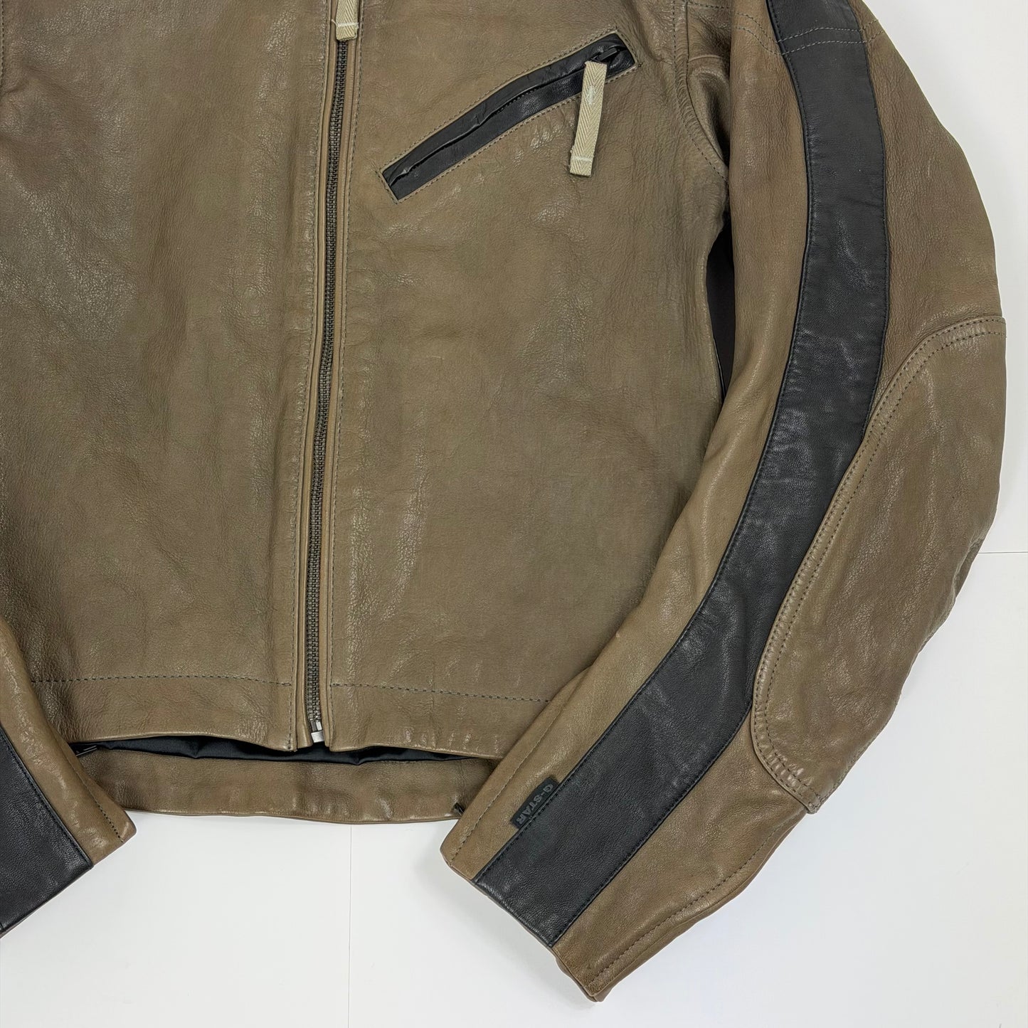 G-STAR RAW Leather Biker Style Jacket
