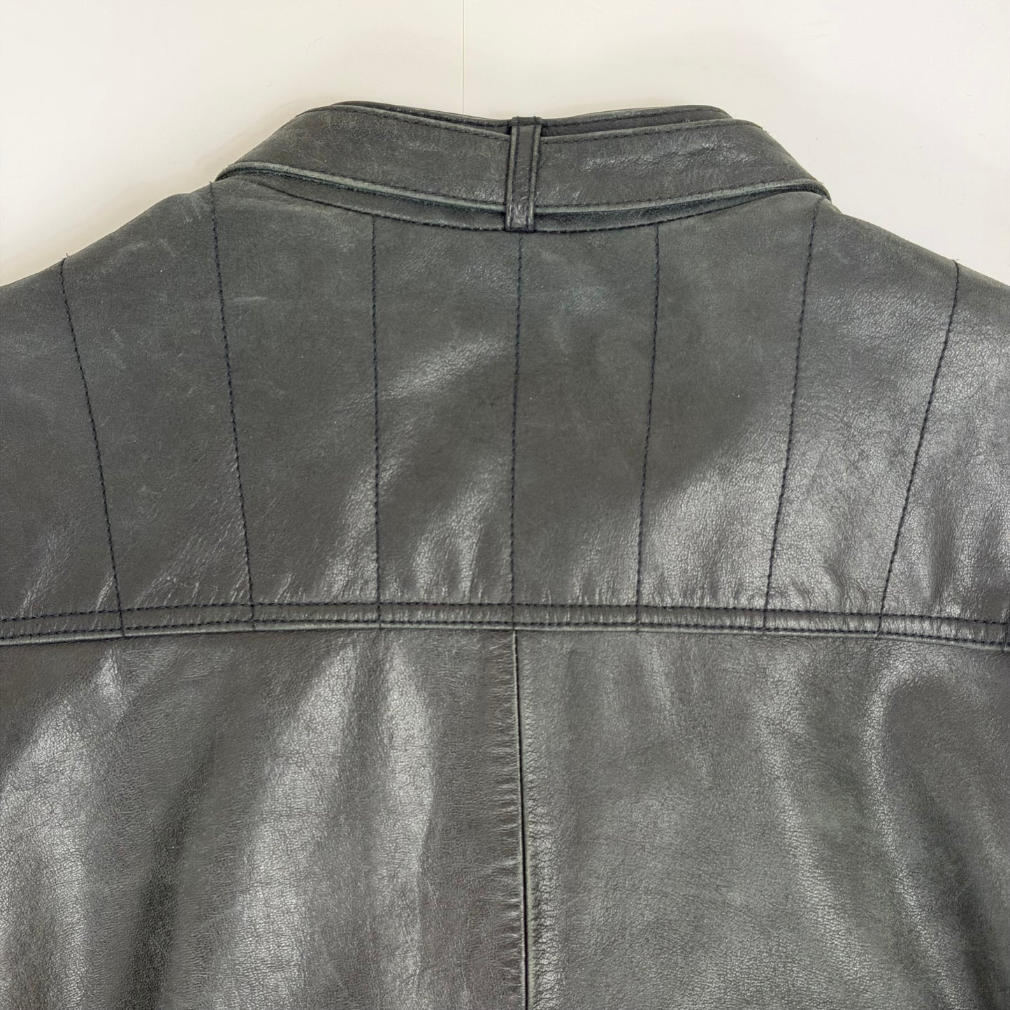 MISSION Biker Style Leather Jacket