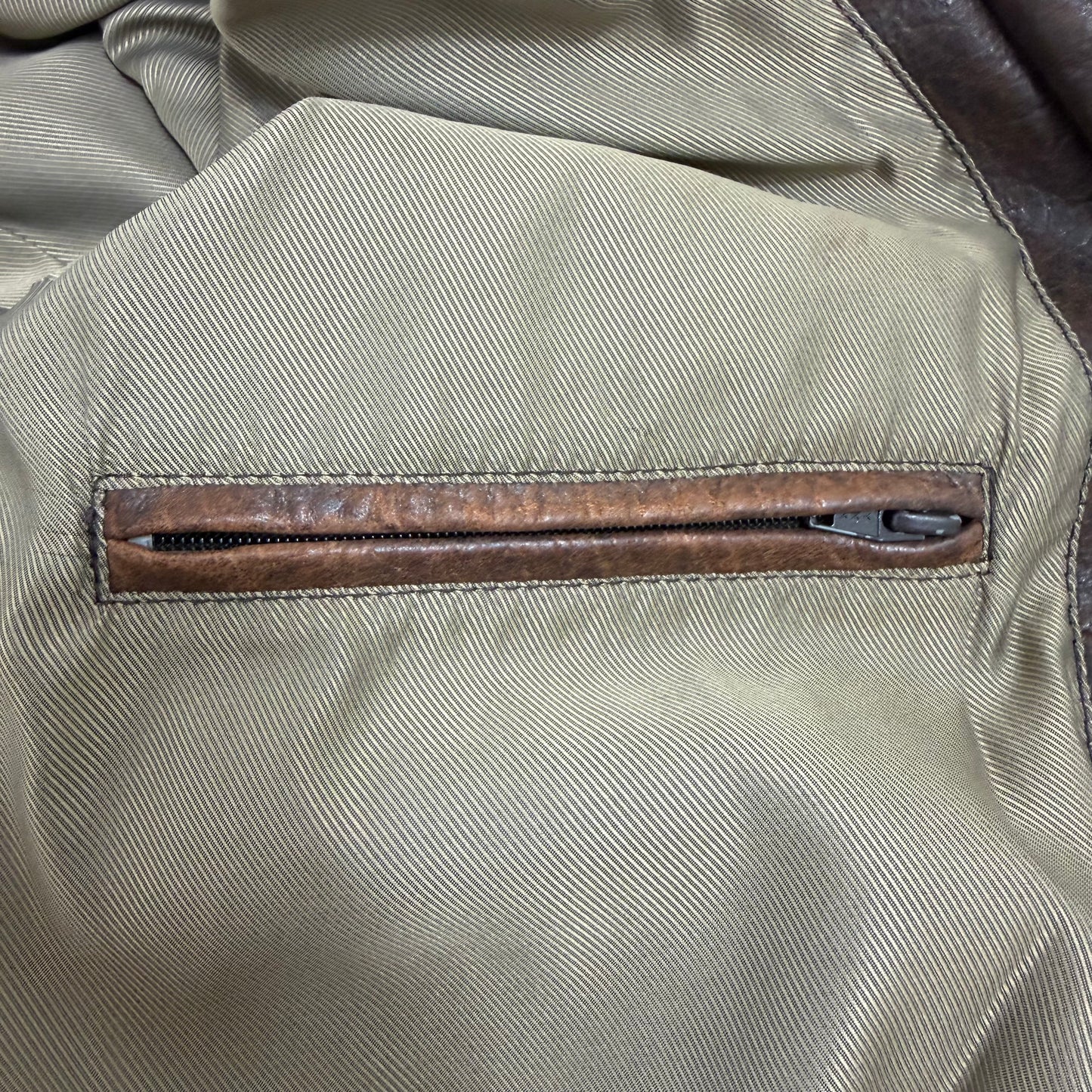 TOUGH RIDERS Leather Bomber Jacket