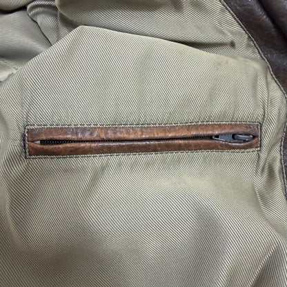 TOUGH RIDERS Leather Bomber Jacket