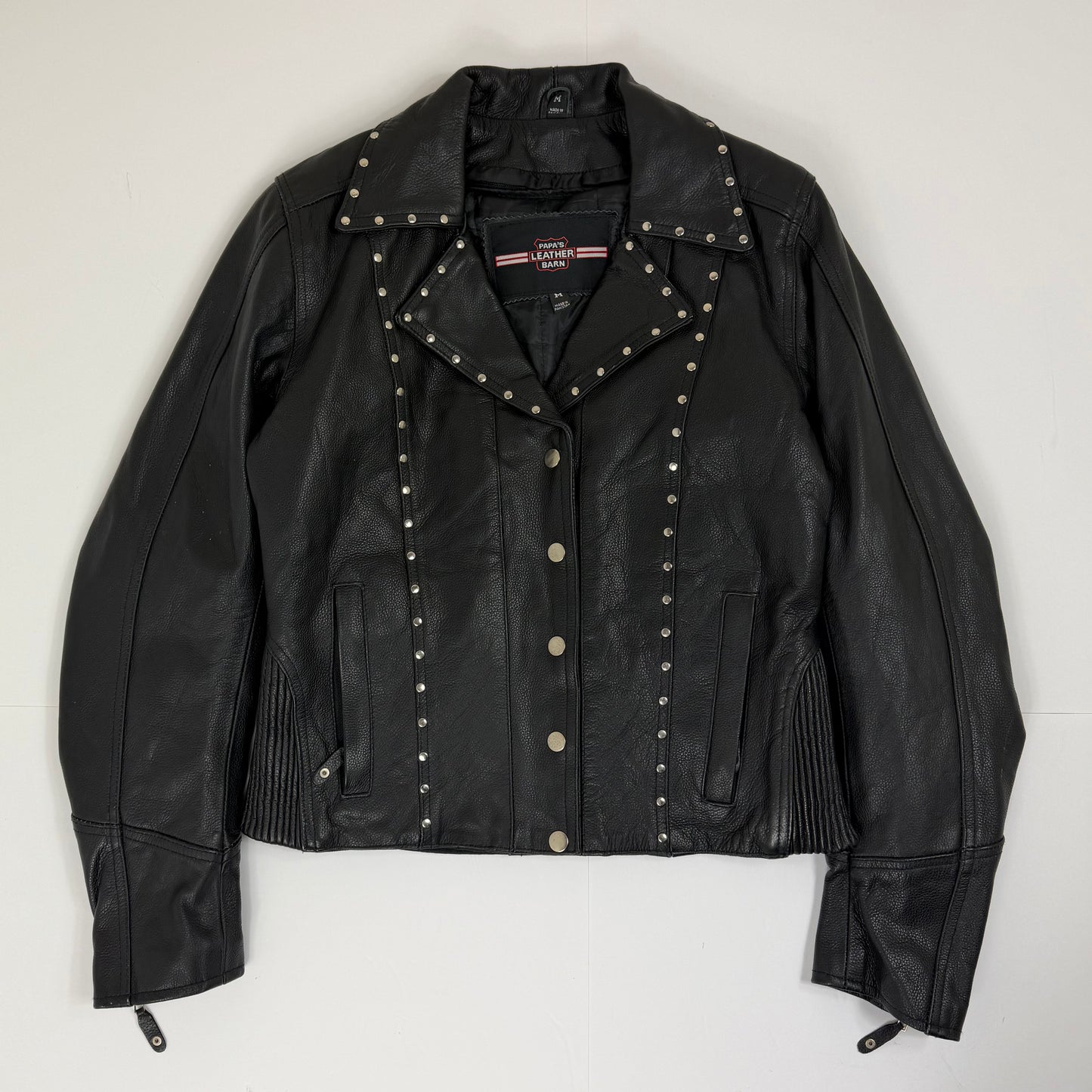 PAPA’S LEATHER BARN Leather Motorcycle Jacket