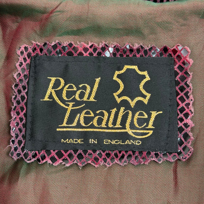 REAL LEATHER Snake Skin Effect Jacket