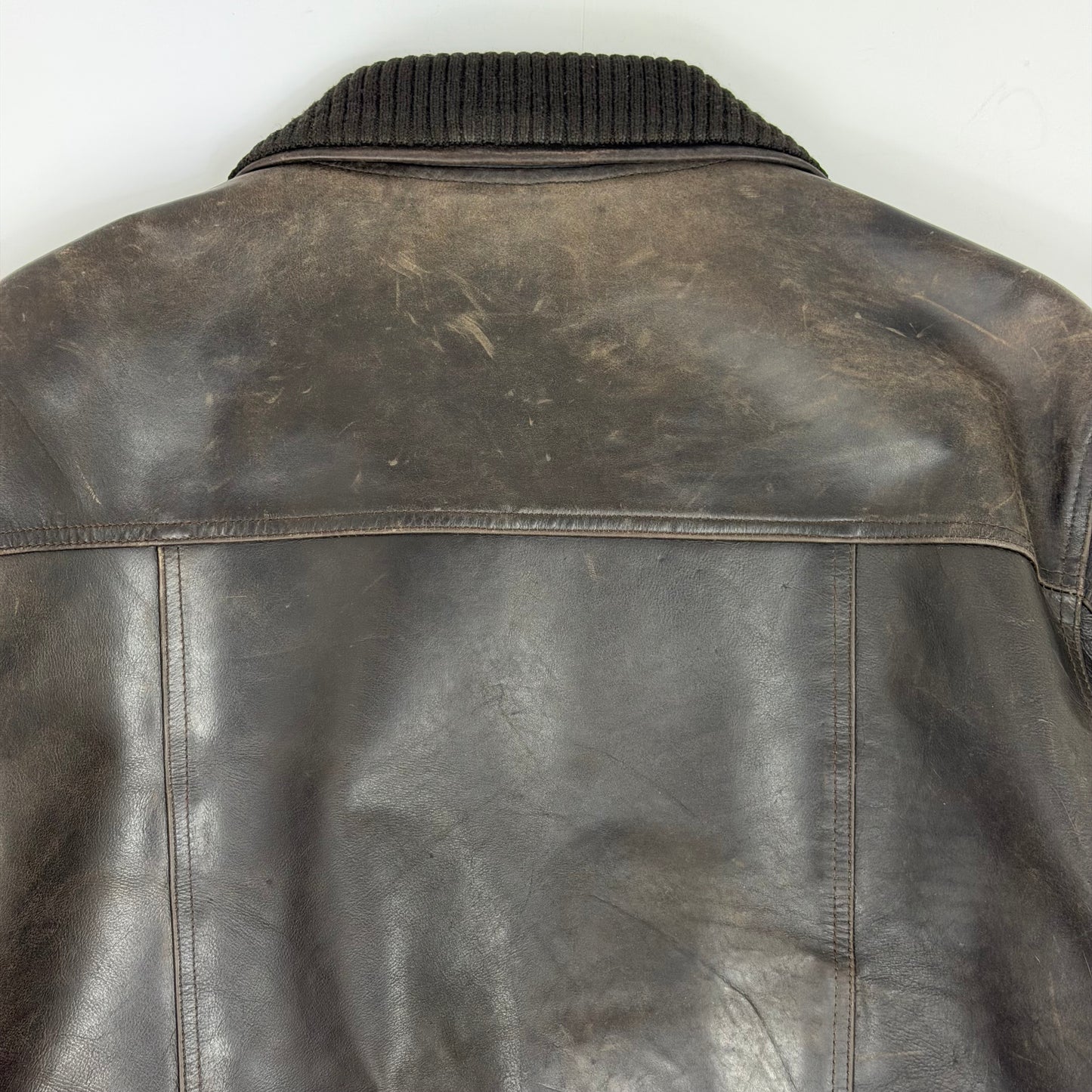 HELIUM Leather Bomber Jacket