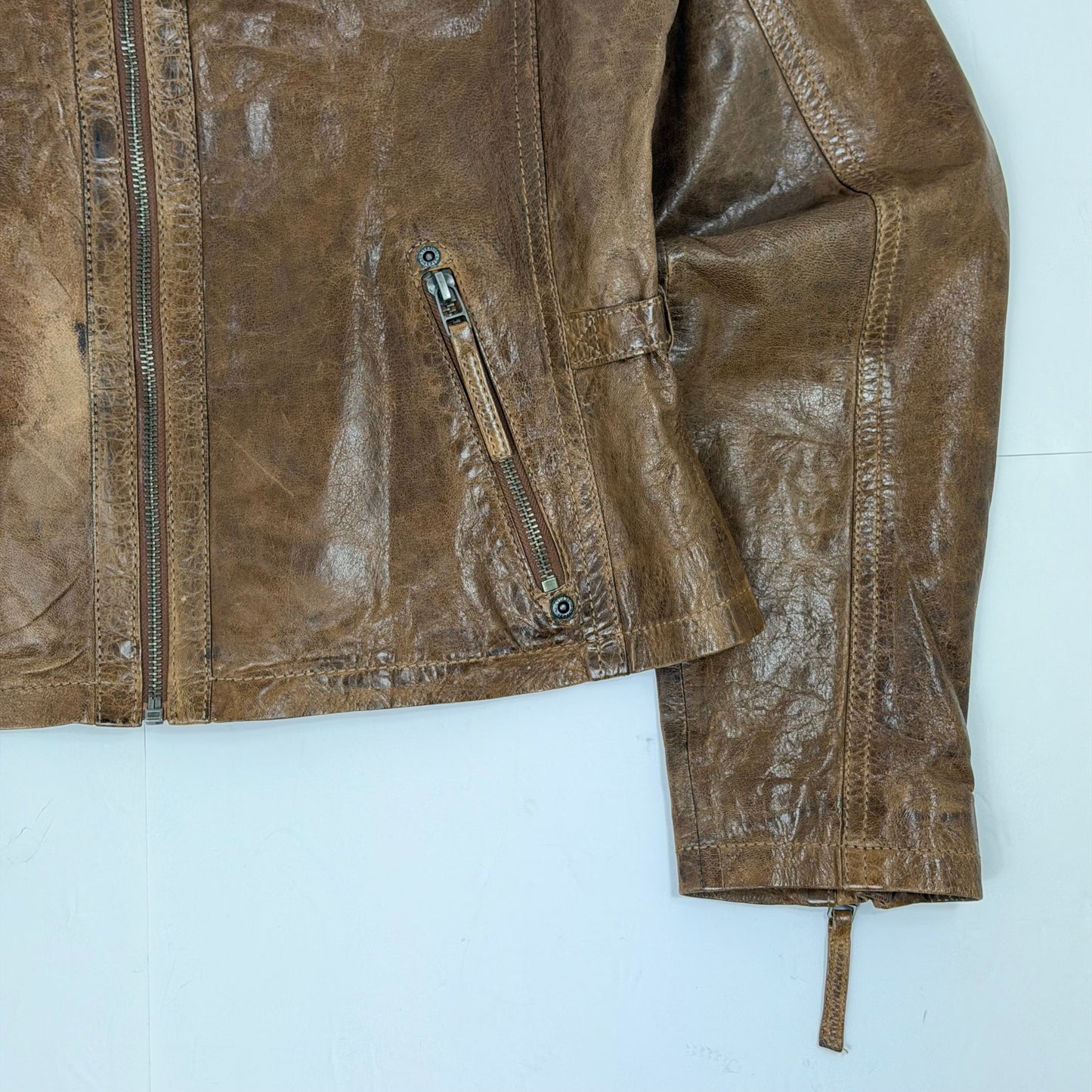 GIPSY Leather Biker Style Jacket