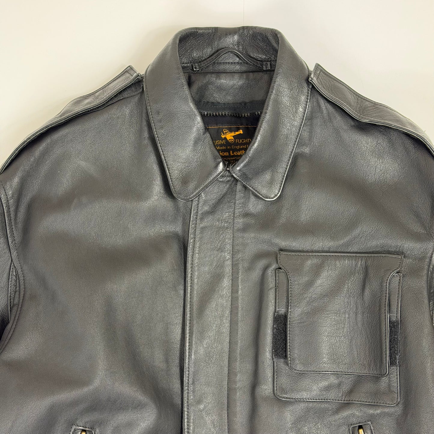 AVIATION LEATHERCRAFT Leather Flight Jacket