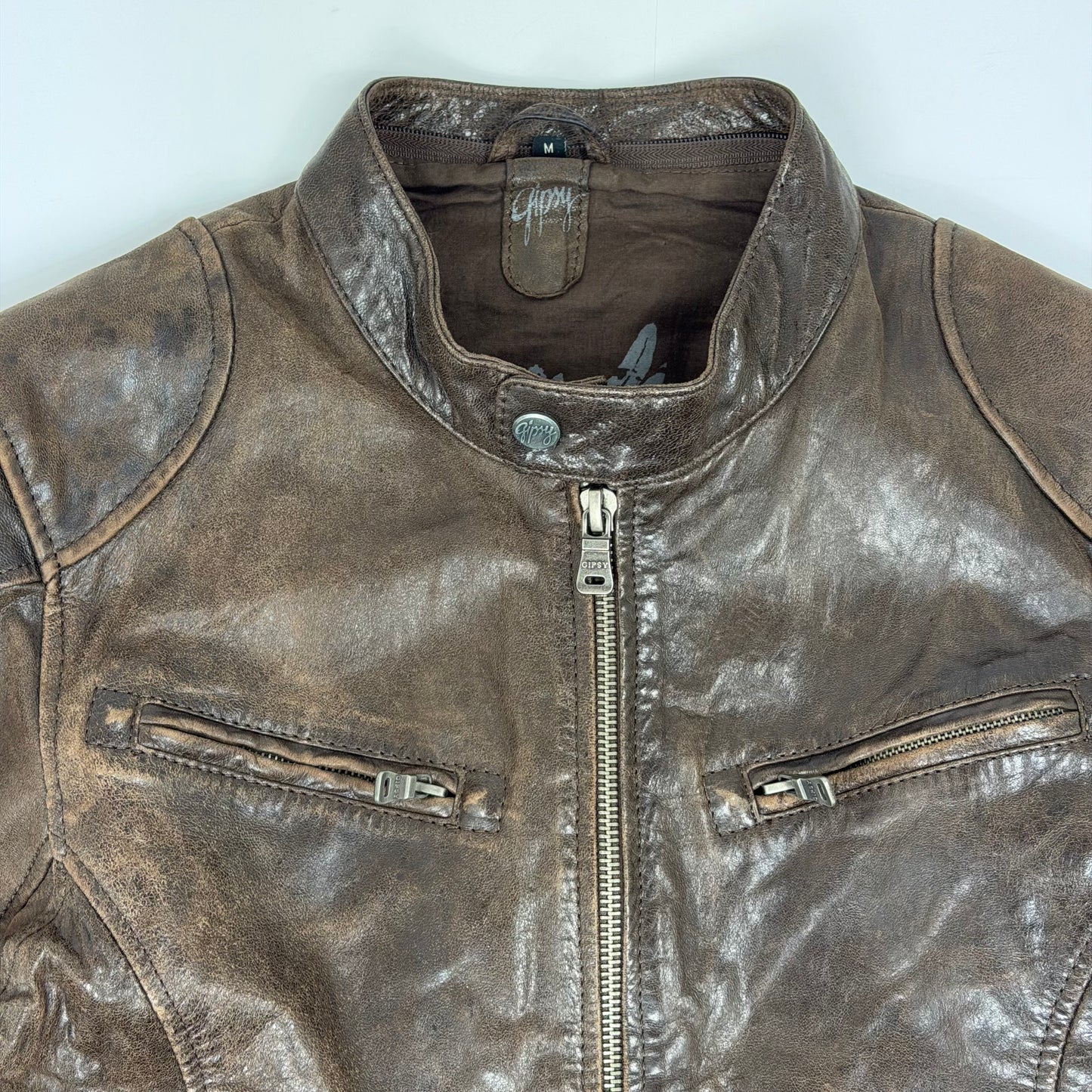 GIPSY Leather Biker Style Leather Jacket