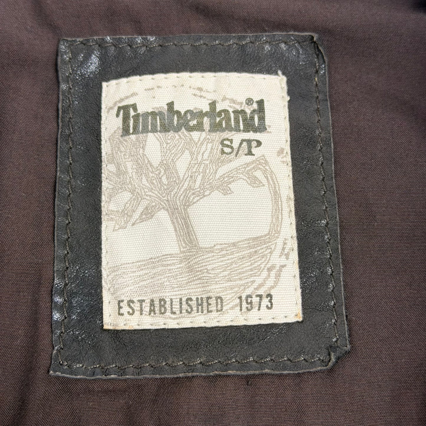 TIMBERLAND Leather Bomber Jacket