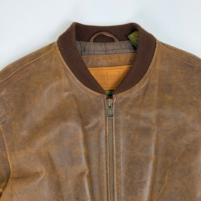 TIMBERLAND Strafford Leather Bomber Jacket