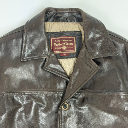 MARLBORO CLASSICS Leather Car Coat