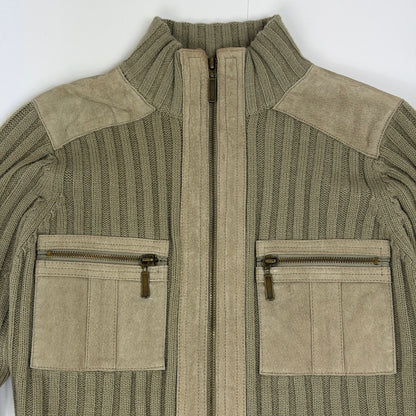 Suede Knit Jacket