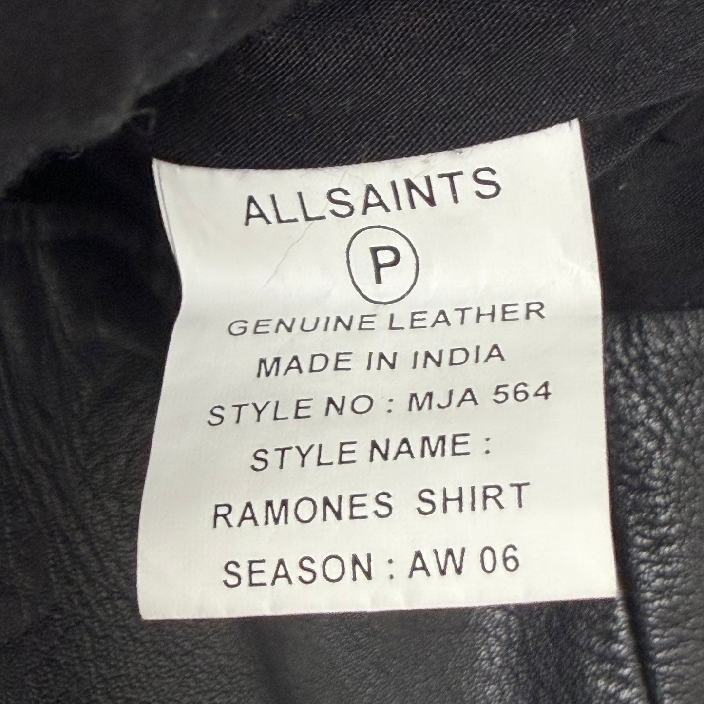 ALLSAINTS Ramones Leather Shirt Jacket