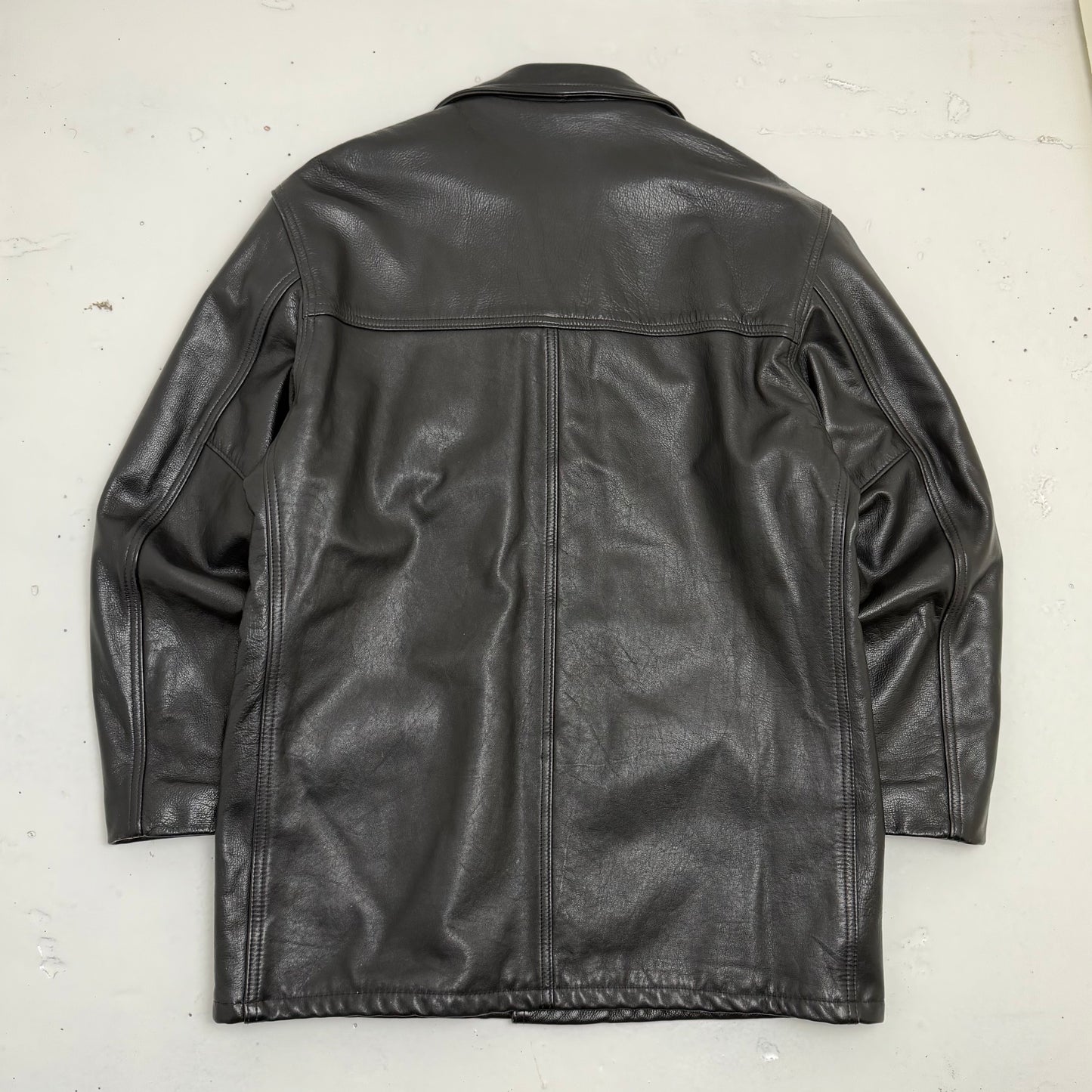 SCHOTT NYC Leather Car Coat