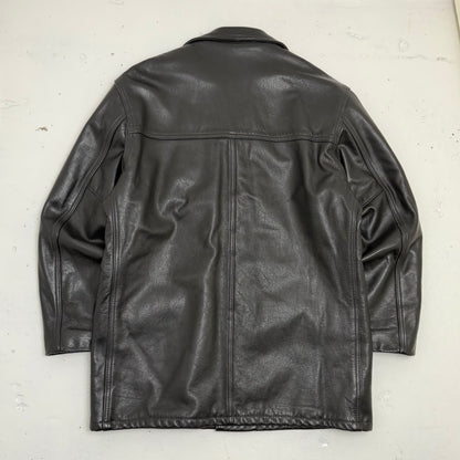 SCHOTT NYC Leather Car Coat