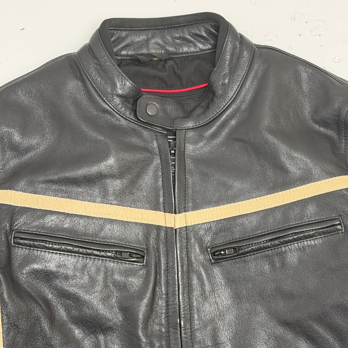 REAL LEATHER Motorcycle Jacket