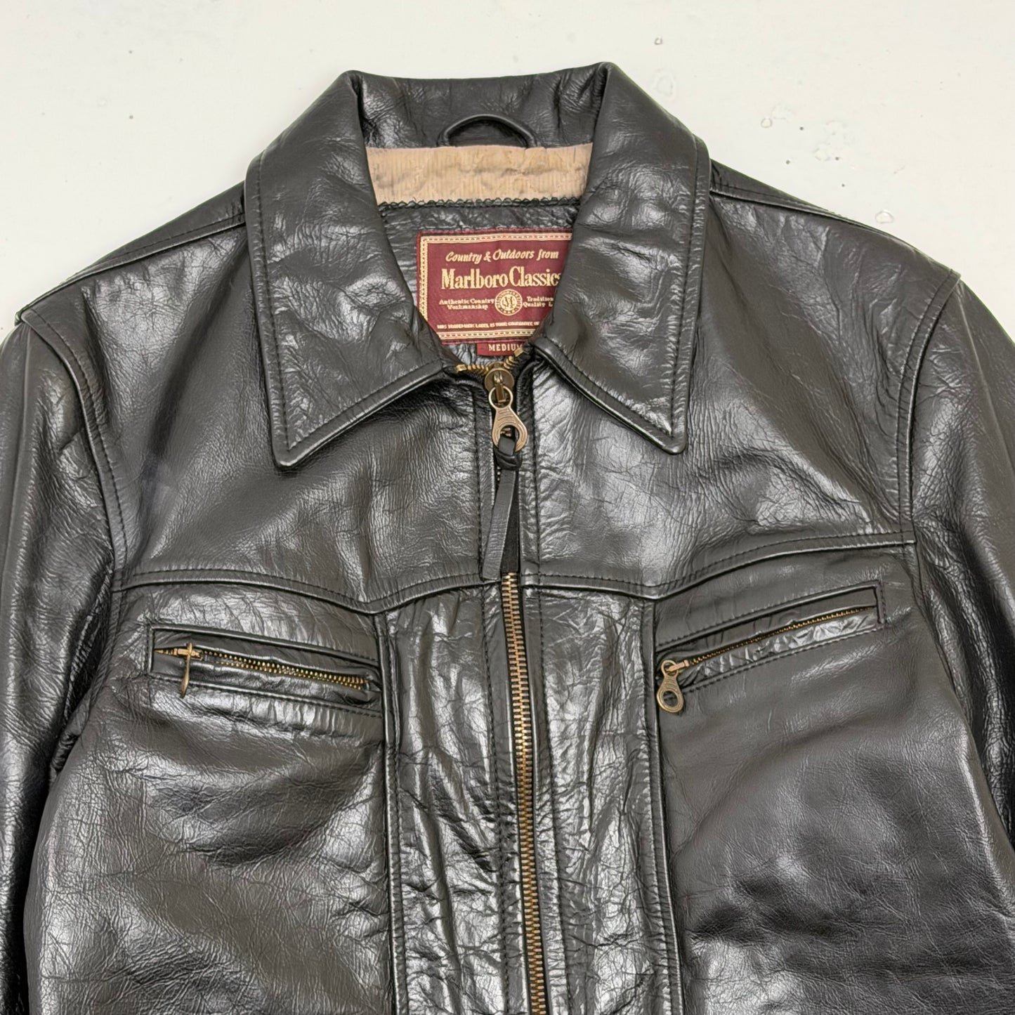 MARLBORO CLASSICS 1980’s Leather Jacket