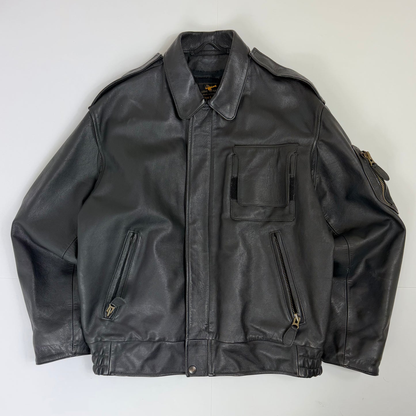 AVIATION LEATHERCRAFT Leather Flight Jacket