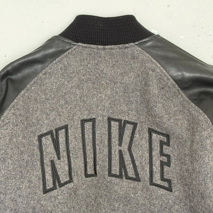 NIKE 1990’s Leather / Wool Letterman Jacket