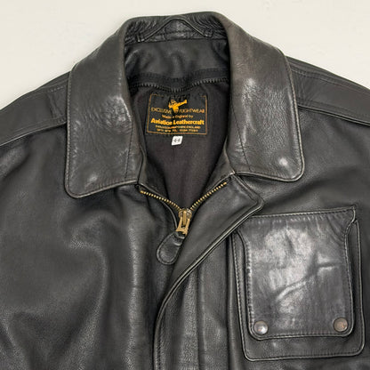 AVIATION LEATHERCRAFT Leather Flight Jacket