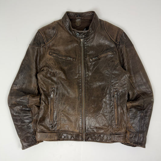 GIPSY Leather Biker Style Leather Jacket