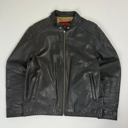 MISSION Biker Style Leather Jacket