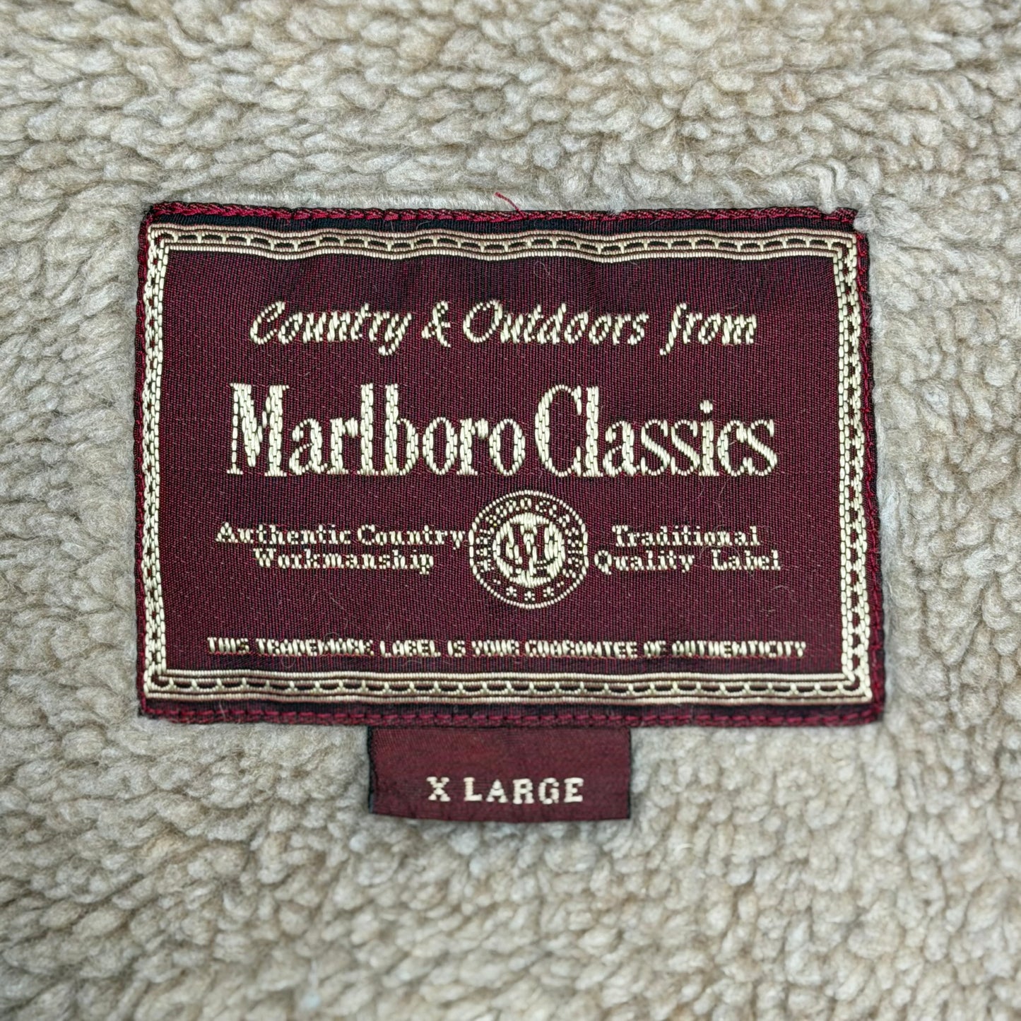 MARLBORO CLASSICS Utility Sherpa Lined Wax Coated Jacket