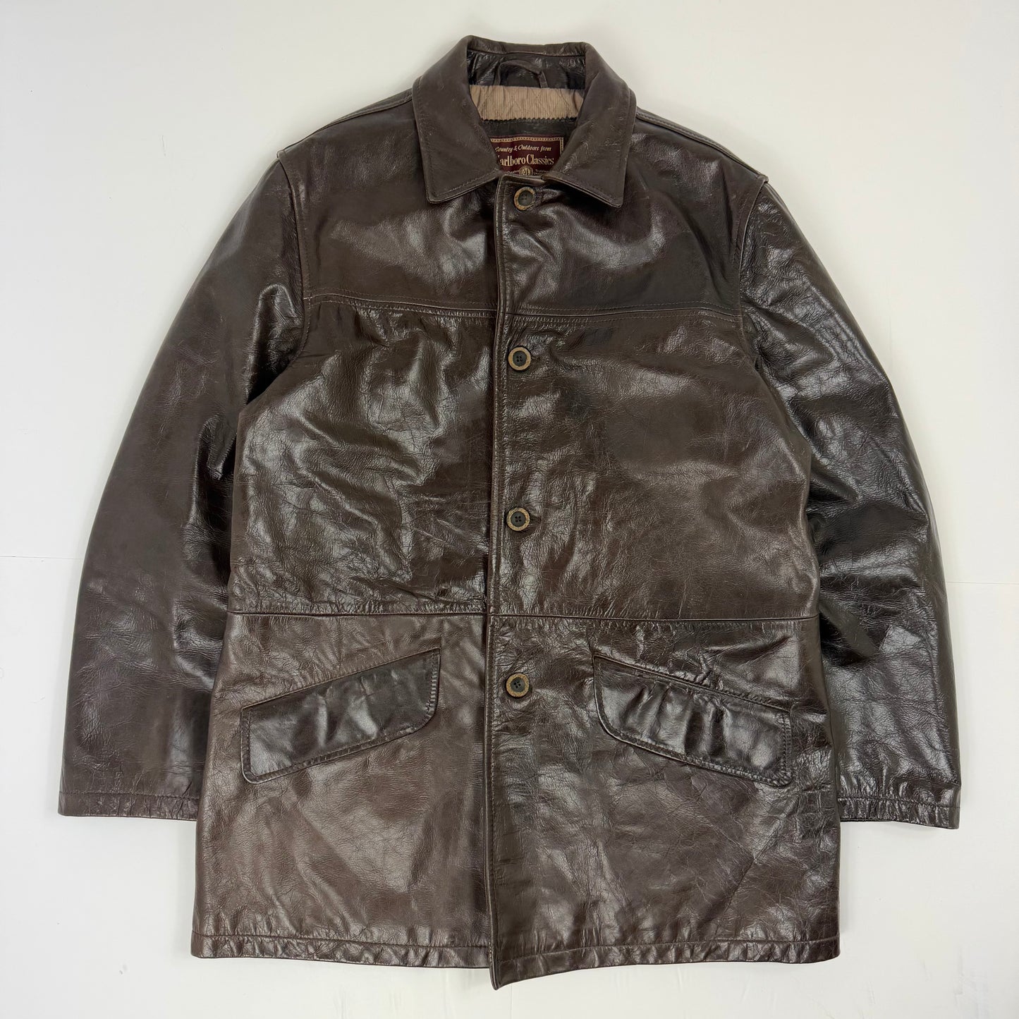 MARLBORO CLASSICS Leather Car Coat
