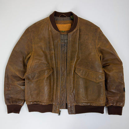 TIMBERLAND Strafford Leather Bomber Jacket