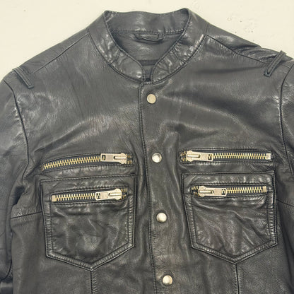 ALLSAINTS Ramones Leather Shirt Jacket