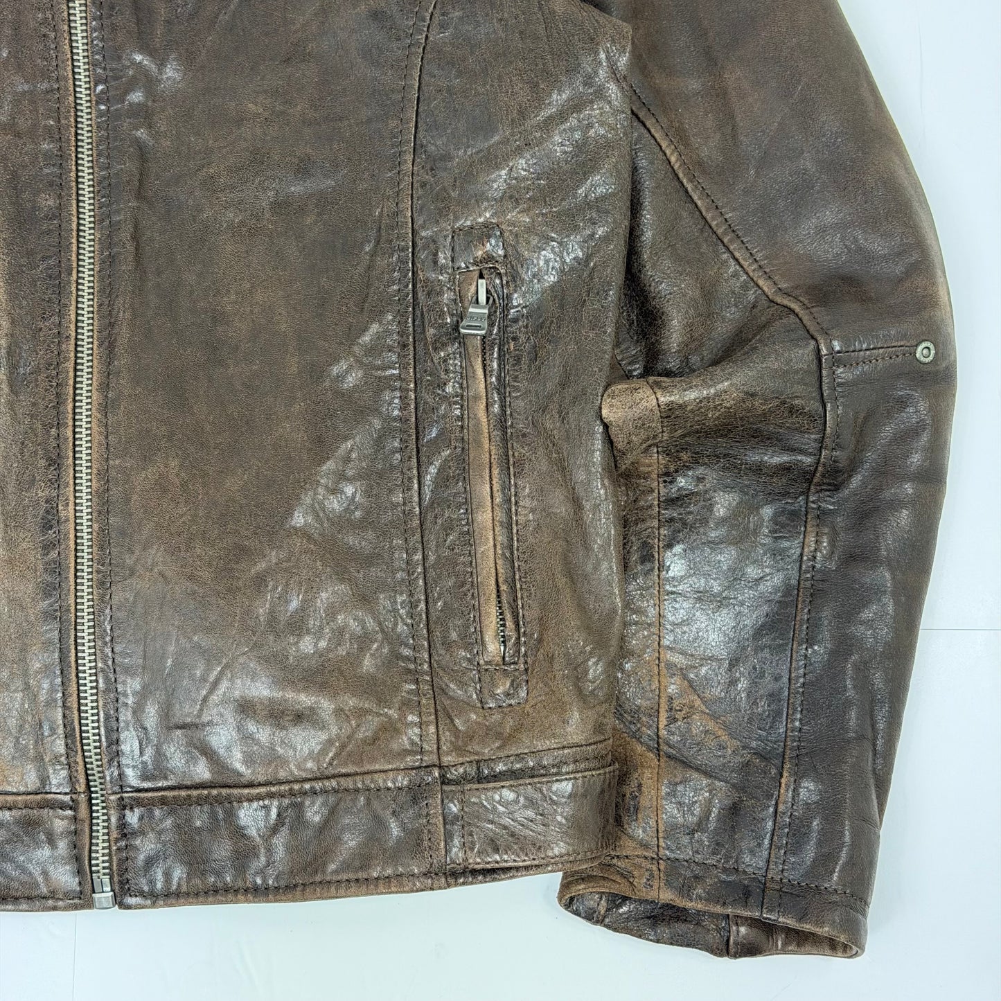 GIPSY Leather Biker Style Leather Jacket