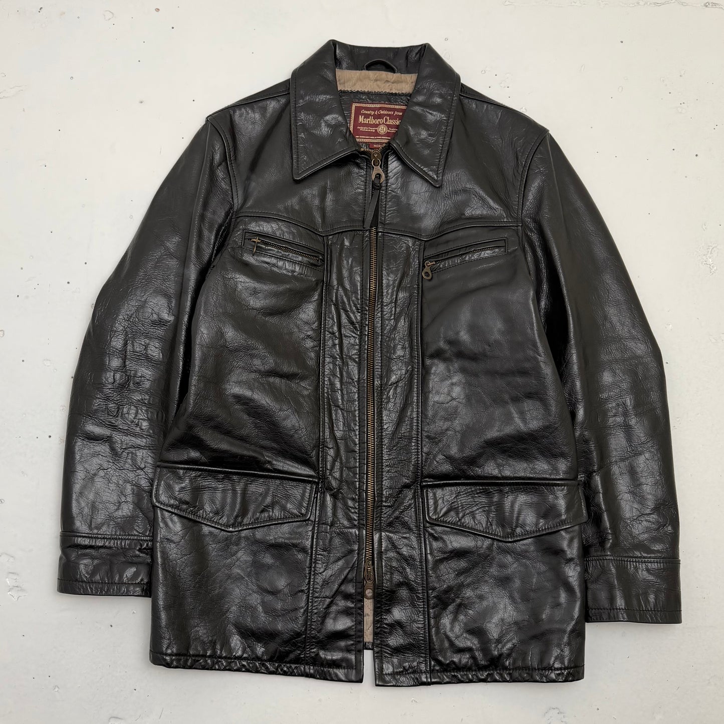 MARLBORO CLASSICS 1980’s Leather Jacket