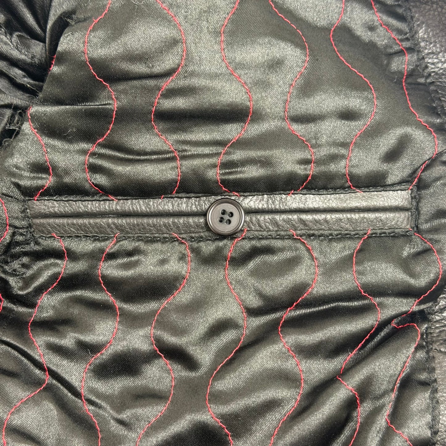 MISSION Distressed Leather Biker Style Jacket