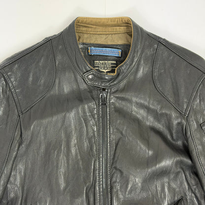 REPLAY Leather Flight Style Jacket