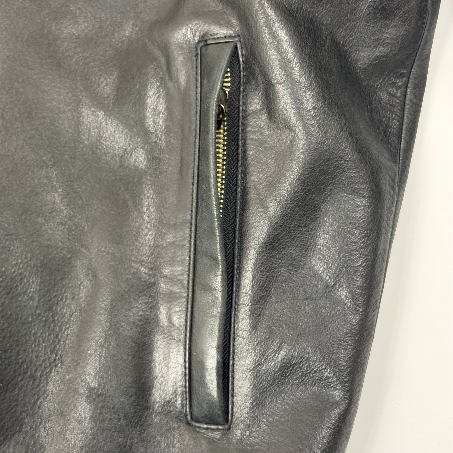 MISSION Biker Style Leather Jacket