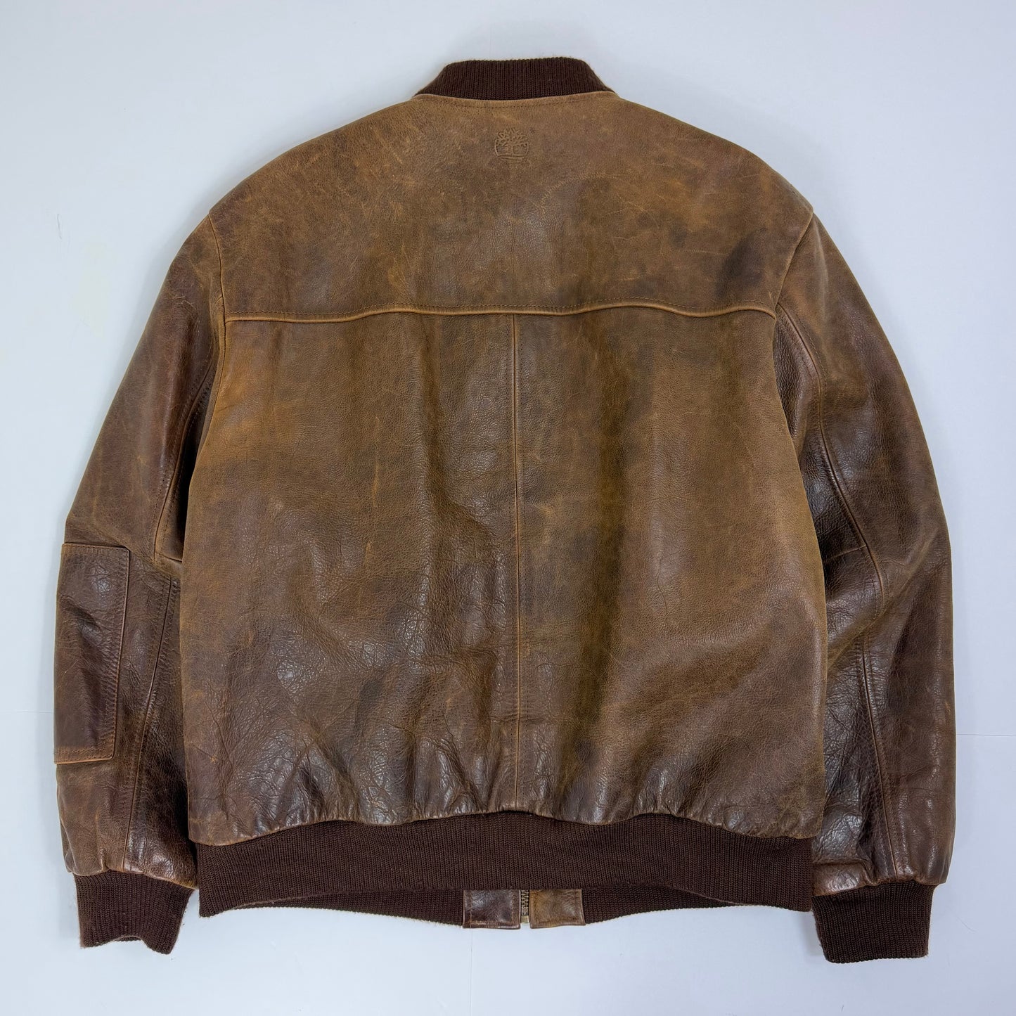 TIMBERLAND Strafford Leather Bomber Jacket