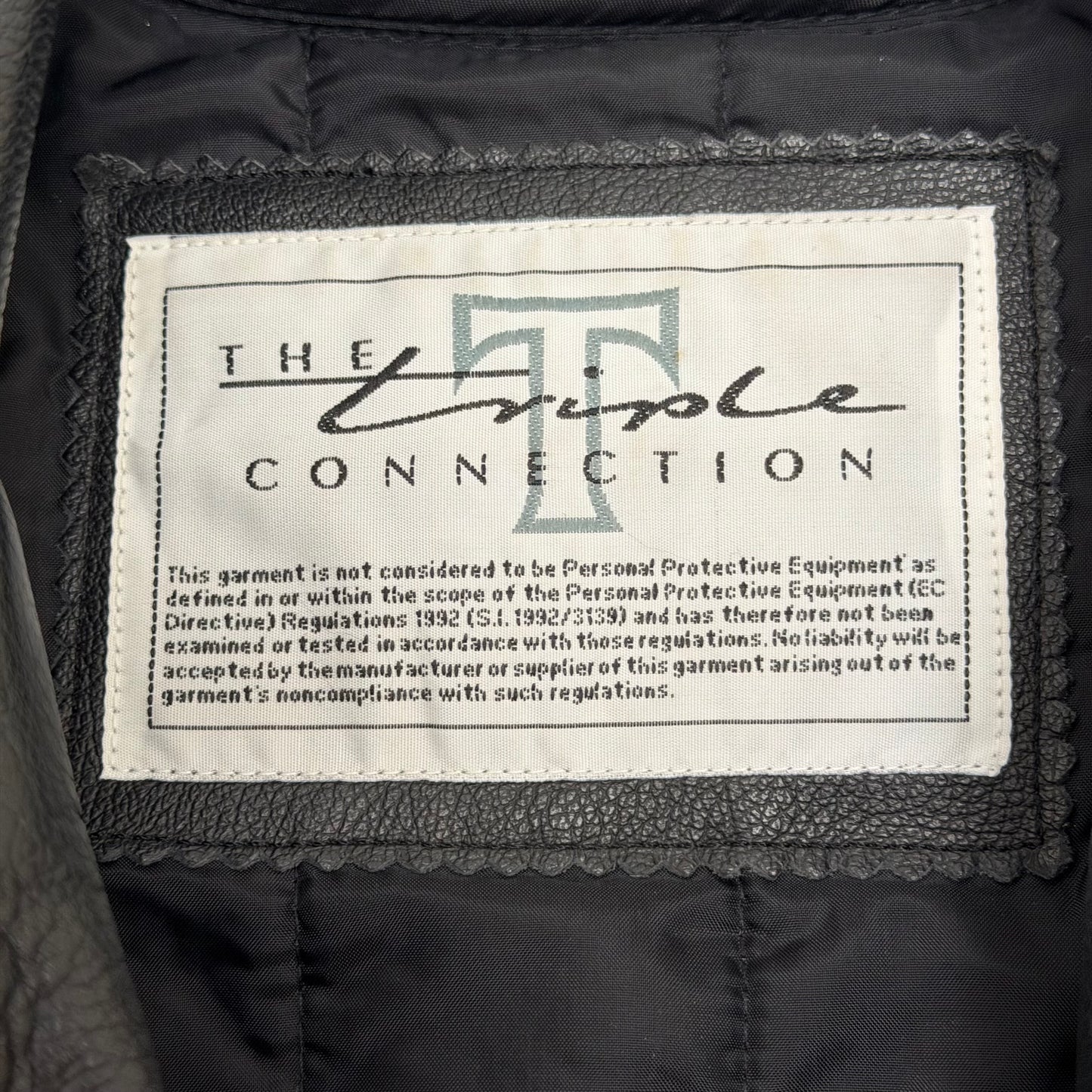 TRIUMPH “Triple Connection” Leather Motorcycle Jacket