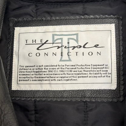 TRIUMPH “Triple Connection” Leather Motorcycle Jacket