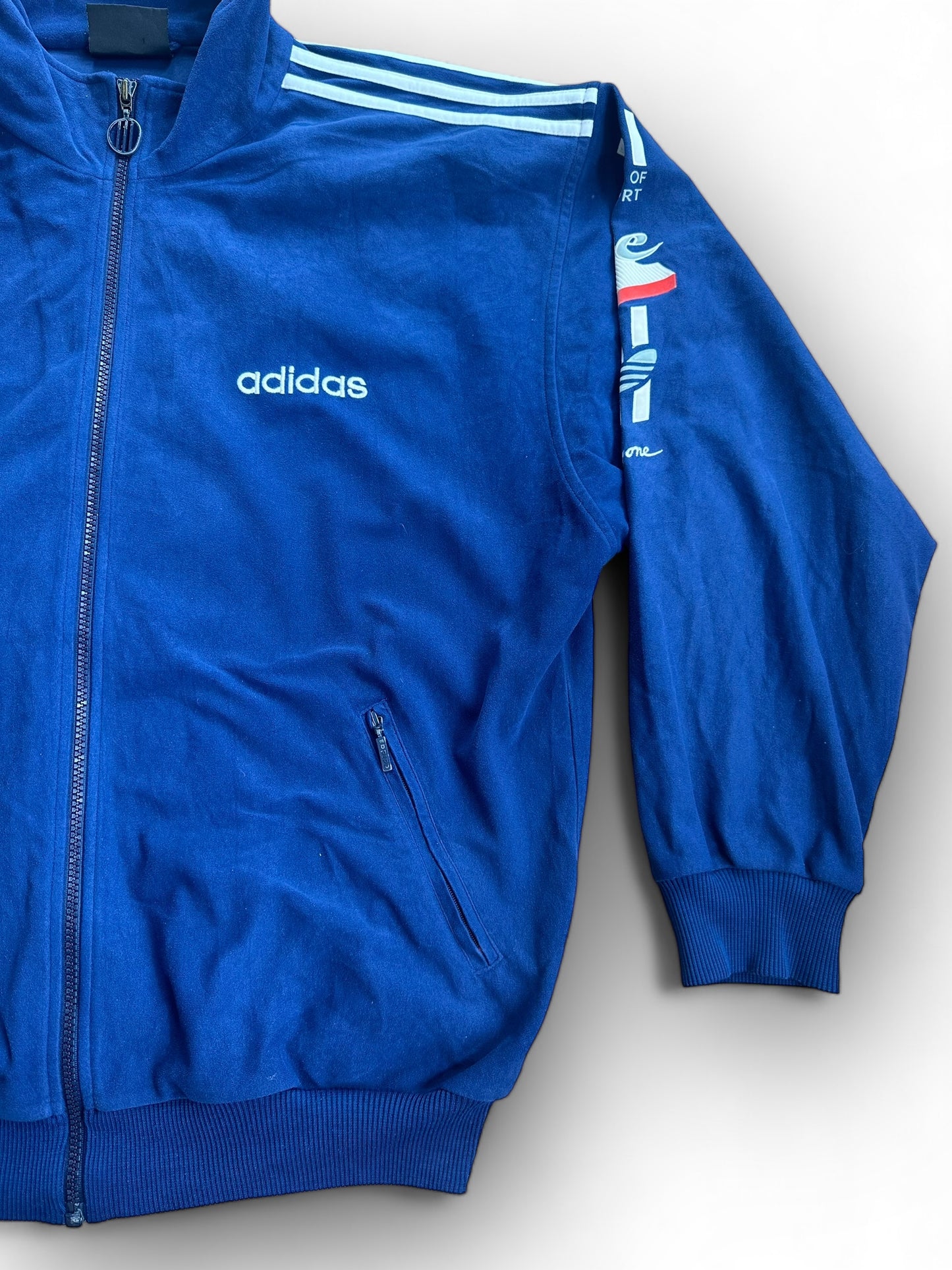 Adidas Originals Velour Full Zip Track Jacket