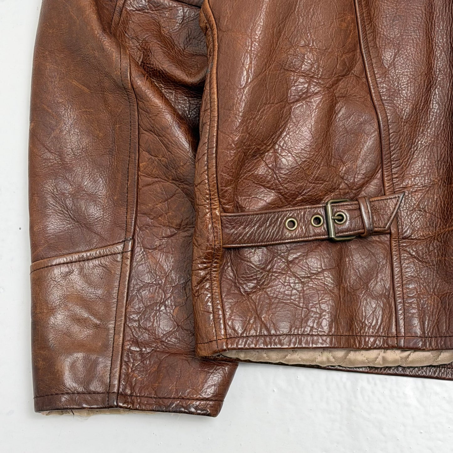 ENERGIE Flight-style Leather Jacket