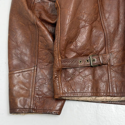 ENERGIE Flight-style Leather Jacket