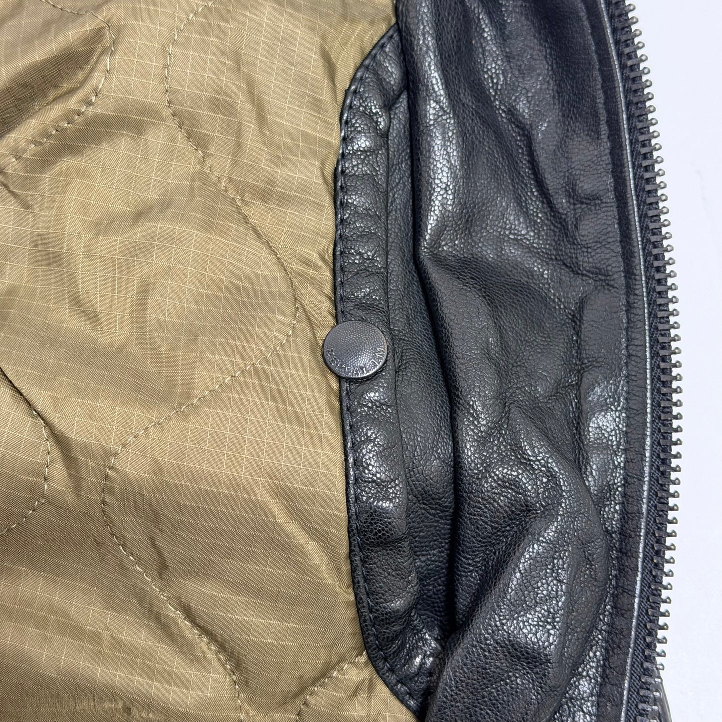 REPLAY Leather Flight Style Jacket