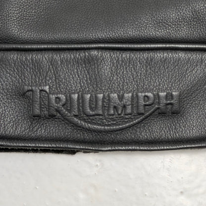 TRIUMPH “Triple Connection” Leather Motorcycle Jacket
