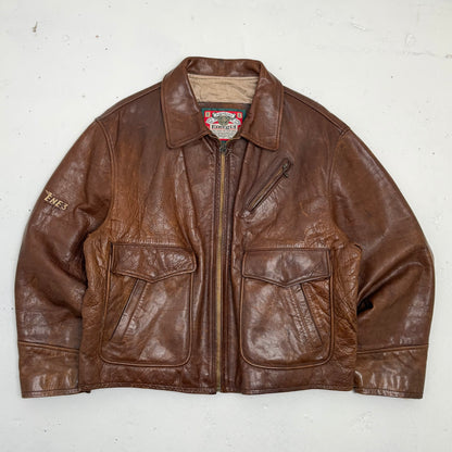 ENERGIE Flight-style Leather Jacket