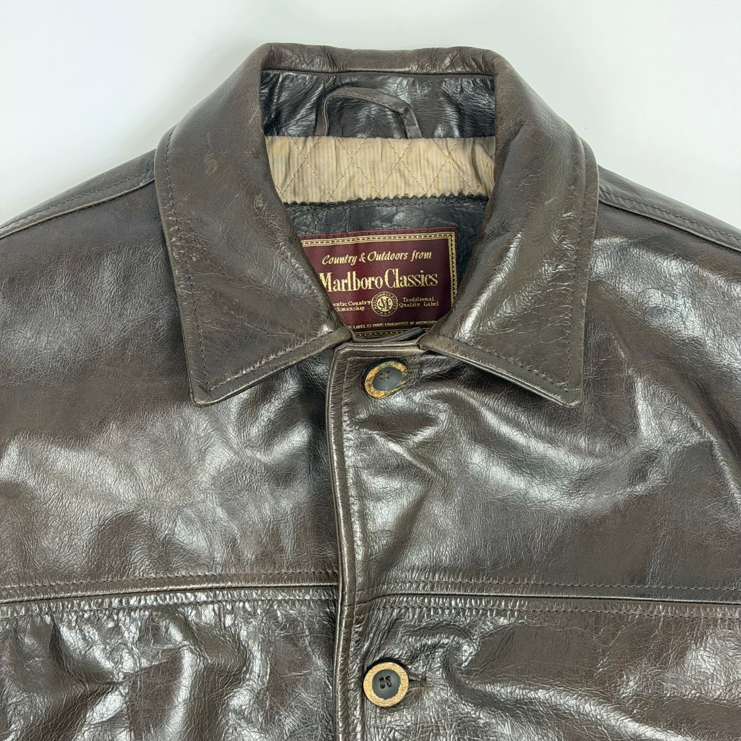 MARLBORO CLASSICS Leather Car Coat
